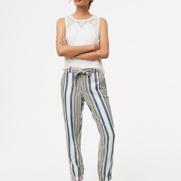 ann taylor striped pants